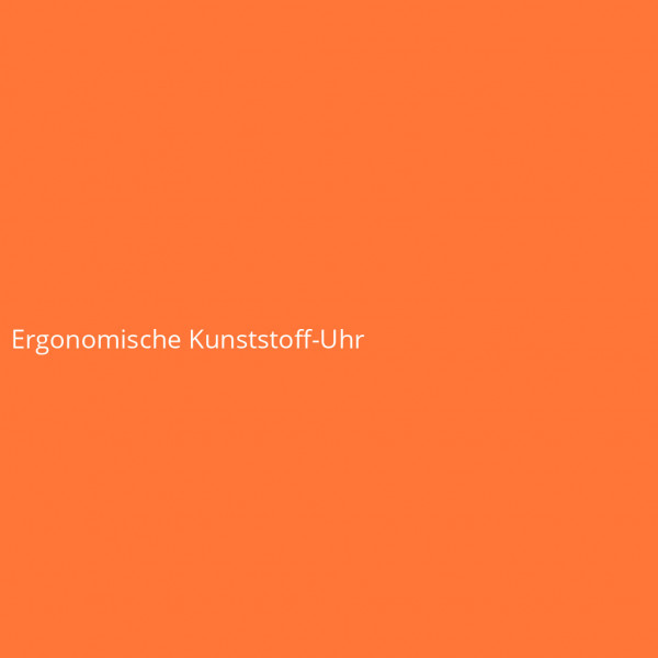 Ergonomische Kunststoff-Uhr