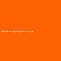 Geschmeidige Papier-Lampe