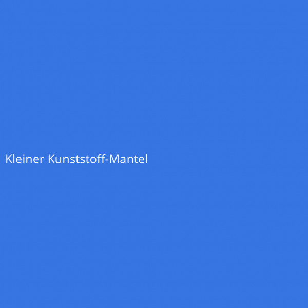 Kleiner Kunststoff-Mantel