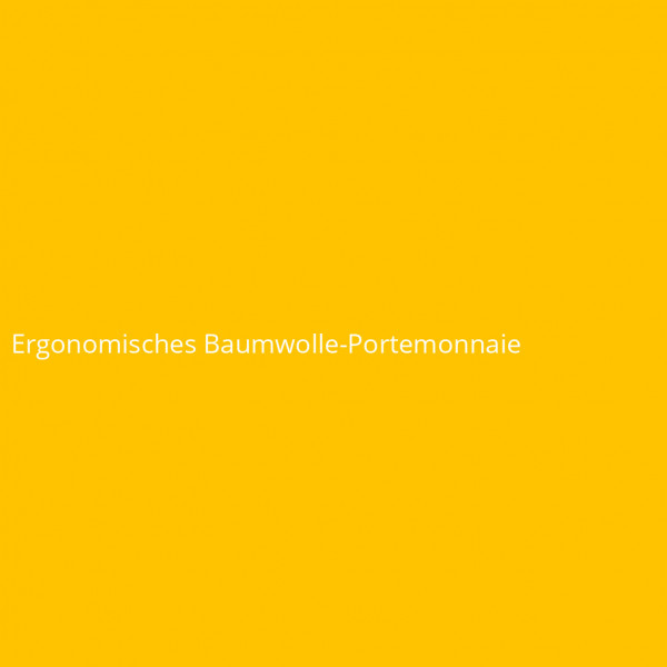 Ergonomisches Baumwolle-Portemonnaie