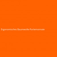 Ergonomisches Baumwolle-Portemonnaie