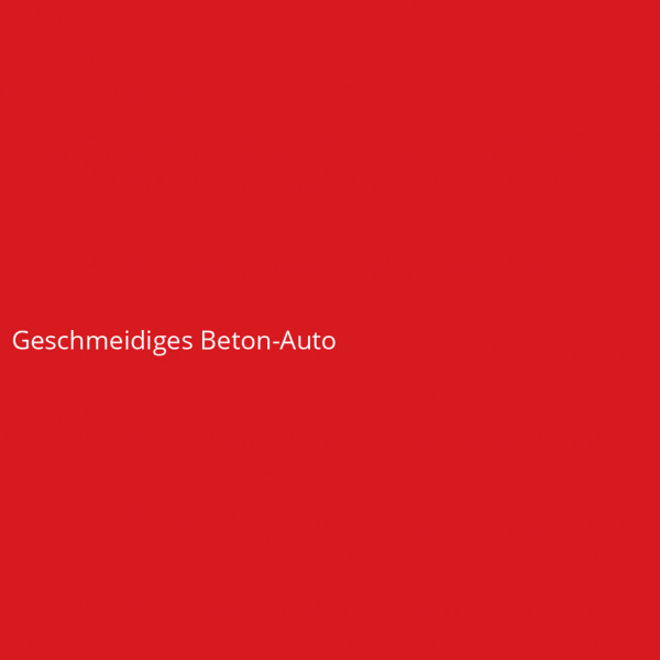 Geschmeidiges Beton-Auto