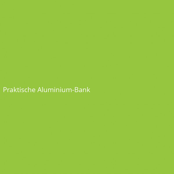 Praktische Aluminium-Bank