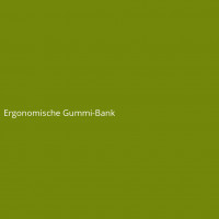 Ergonomische Gummi-Bank