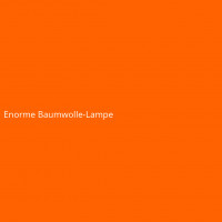 Enorme Baumwolle-Lampe