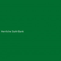 Herrliche Stahl-Bank