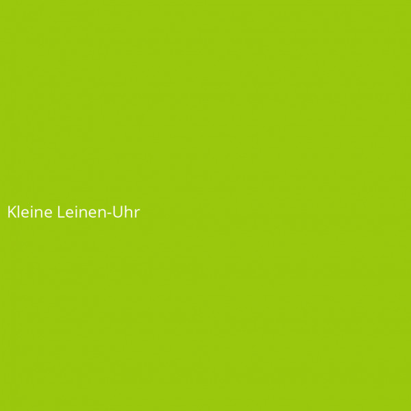 Kleine Leinen-Uhr