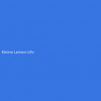 Kleine Leinen-Uhr