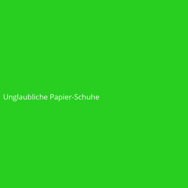 Unglaubliche Papier-Schuhe